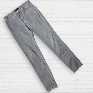 KANCAN Silver Metallic Grey Skinny Straight KC1127 Stretch Denim Jeans Pants 5